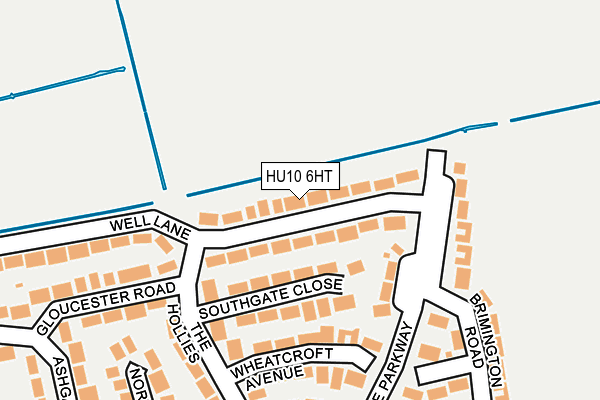 HU10 6HT map - OS OpenMap – Local (Ordnance Survey)