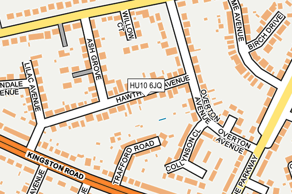 HU10 6JQ map - OS OpenMap – Local (Ordnance Survey)