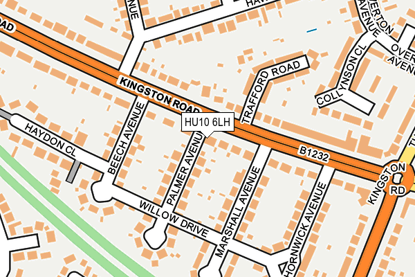 HU10 6LH map - OS OpenMap – Local (Ordnance Survey)