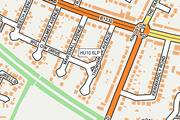 HU10 6LP map - OS OpenMap – Local (Ordnance Survey)