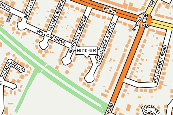 HU10 6LR map - OS OpenMap – Local (Ordnance Survey)