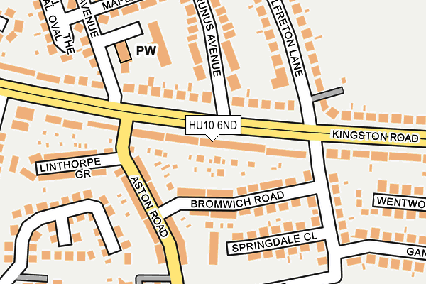 HU10 6ND map - OS OpenMap – Local (Ordnance Survey)