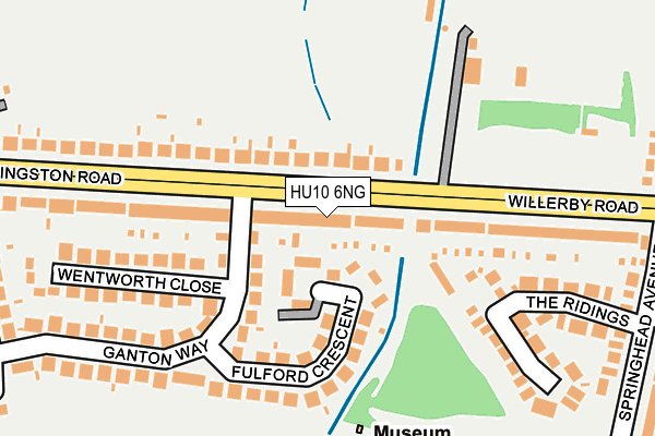 HU10 6NG map - OS OpenMap – Local (Ordnance Survey)