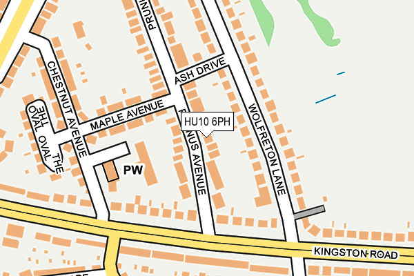 HU10 6PH map - OS OpenMap – Local (Ordnance Survey)