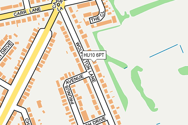 HU10 6PT map - OS OpenMap – Local (Ordnance Survey)
