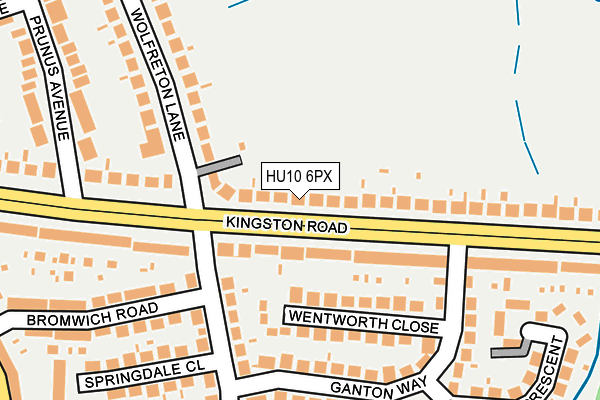 HU10 6PX map - OS OpenMap – Local (Ordnance Survey)