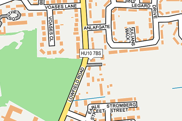 HU10 7BS map - OS OpenMap – Local (Ordnance Survey)
