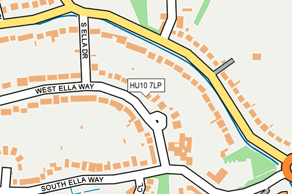 HU10 7LP map - OS OpenMap – Local (Ordnance Survey)