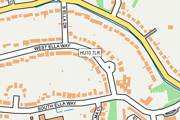 HU10 7LR map - OS OpenMap – Local (Ordnance Survey)