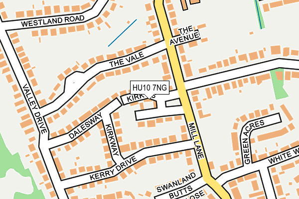 HU10 7NG map - OS OpenMap – Local (Ordnance Survey)