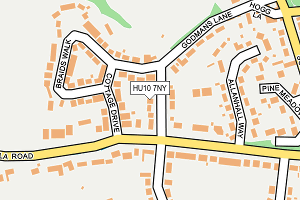 HU10 7NY map - OS OpenMap – Local (Ordnance Survey)