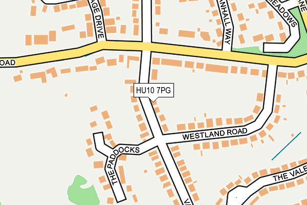 HU10 7PG map - OS OpenMap – Local (Ordnance Survey)
