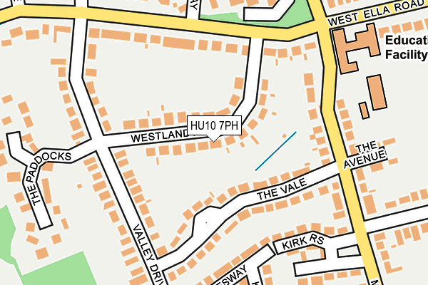 HU10 7PH map - OS OpenMap – Local (Ordnance Survey)
