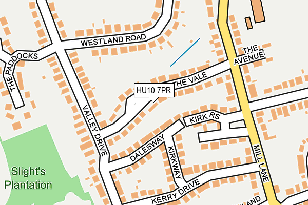 HU10 7PR map - OS OpenMap – Local (Ordnance Survey)