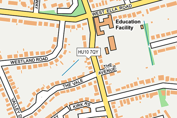 HU10 7QY map - OS OpenMap – Local (Ordnance Survey)
