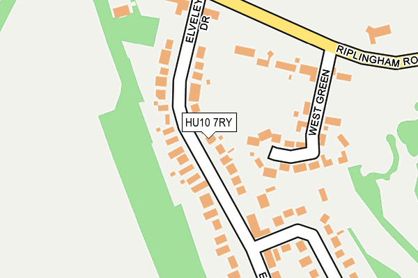 HU10 7RY map - OS OpenMap – Local (Ordnance Survey)