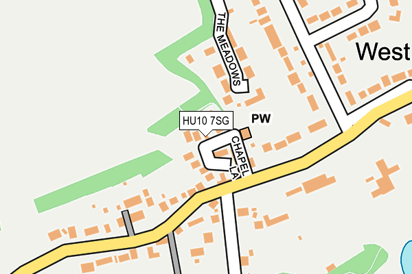 HU10 7SG map - OS OpenMap – Local (Ordnance Survey)