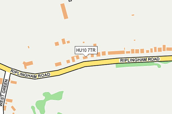 HU10 7TR map - OS OpenMap – Local (Ordnance Survey)
