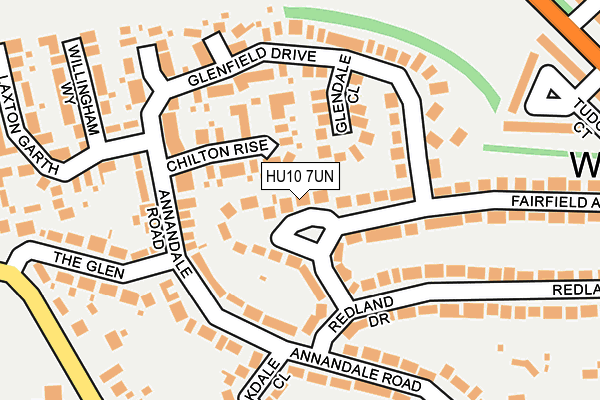HU10 7UN map - OS OpenMap – Local (Ordnance Survey)