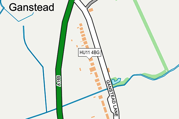 HU11 4BG map - OS OpenMap – Local (Ordnance Survey)