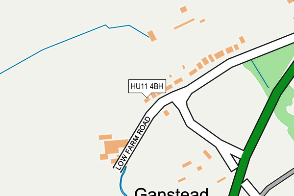 HU11 4BH map - OS OpenMap – Local (Ordnance Survey)