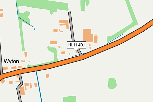 HU11 4DJ map - OS OpenMap – Local (Ordnance Survey)