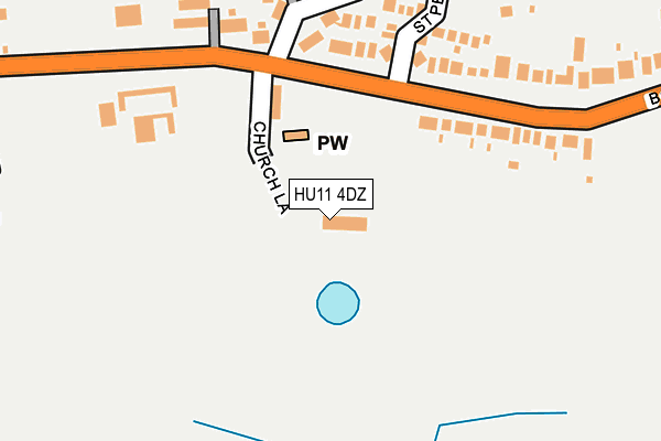 HU11 4DZ map - OS OpenMap – Local (Ordnance Survey)