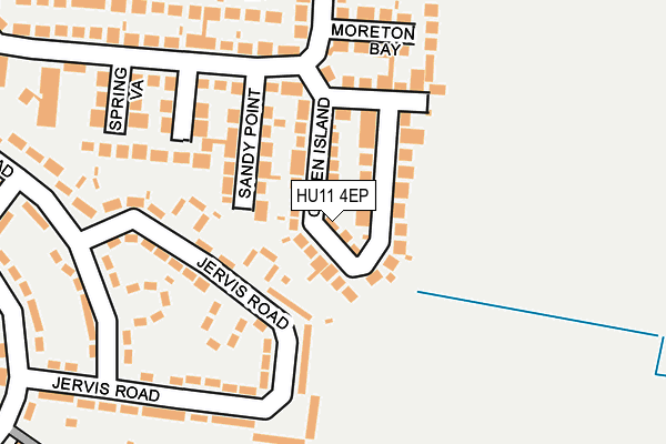 HU11 4EP map - OS OpenMap – Local (Ordnance Survey)