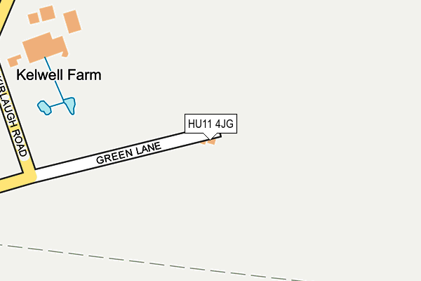 HU11 4JG map - OS OpenMap – Local (Ordnance Survey)