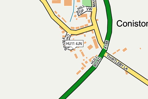 HU11 4JN map - OS OpenMap – Local (Ordnance Survey)