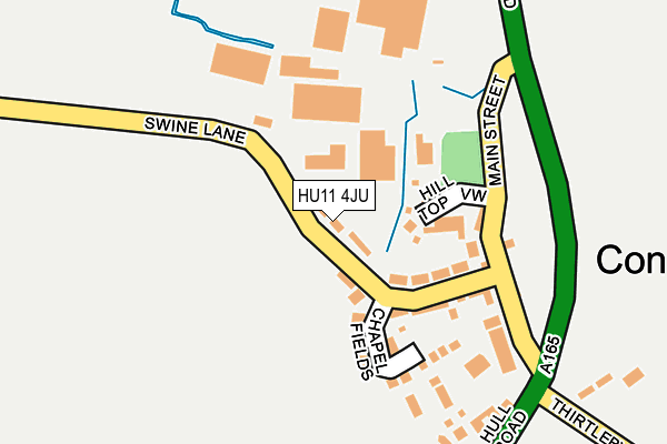 HU11 4JU map - OS OpenMap – Local (Ordnance Survey)