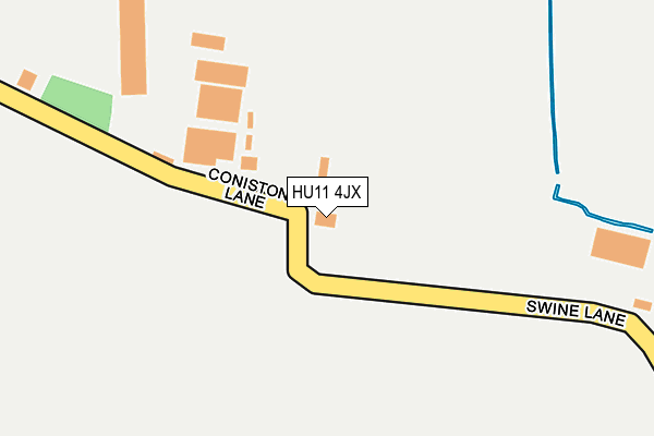 HU11 4JX map - OS OpenMap – Local (Ordnance Survey)