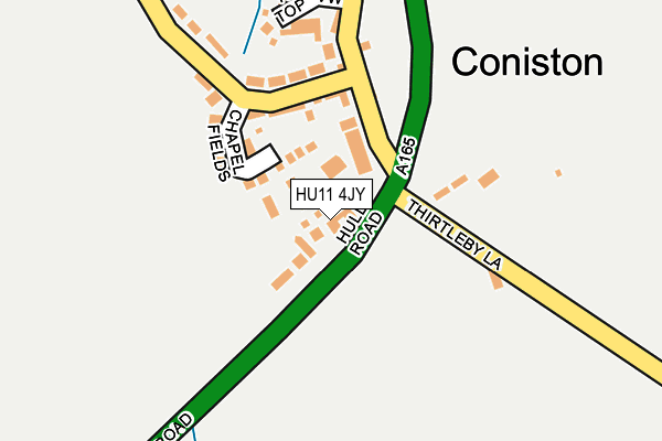 HU11 4JY map - OS OpenMap – Local (Ordnance Survey)