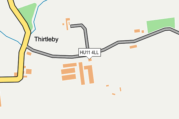 HU11 4LL map - OS OpenMap – Local (Ordnance Survey)