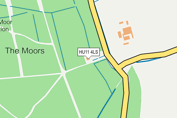 HU11 4LS map - OS OpenMap – Local (Ordnance Survey)