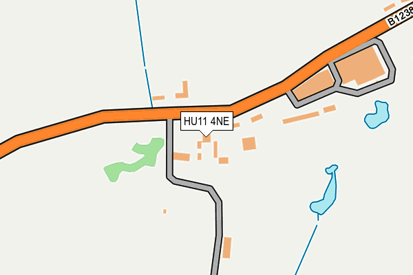 HU11 4NE map - OS OpenMap – Local (Ordnance Survey)
