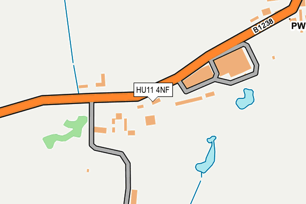 HU11 4NF map - OS OpenMap – Local (Ordnance Survey)