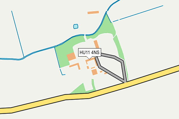 HU11 4NS map - OS OpenMap – Local (Ordnance Survey)