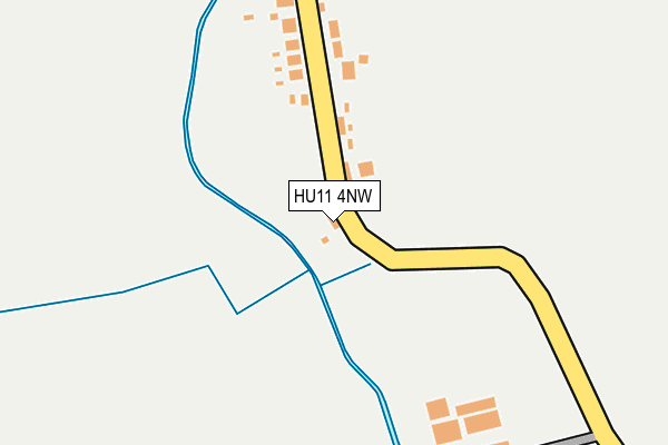 HU11 4NW map - OS OpenMap – Local (Ordnance Survey)
