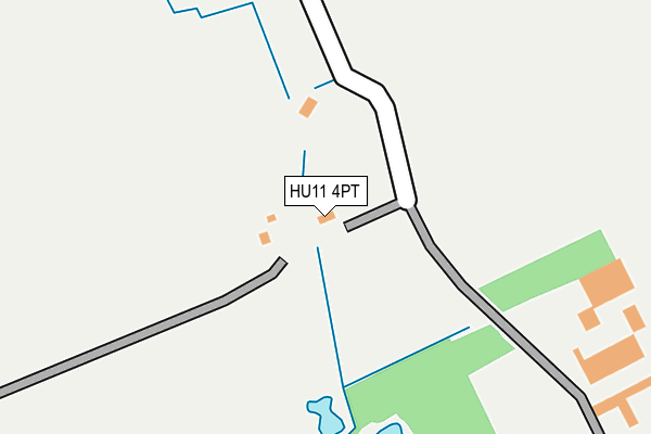 HU11 4PT map - OS OpenMap – Local (Ordnance Survey)