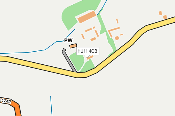 HU11 4QB map - OS OpenMap – Local (Ordnance Survey)