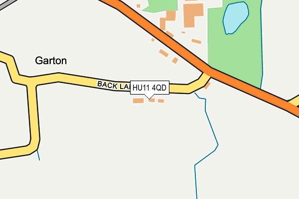 HU11 4QD map - OS OpenMap – Local (Ordnance Survey)