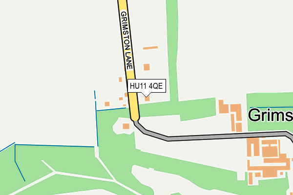 HU11 4QE map - OS OpenMap – Local (Ordnance Survey)