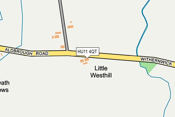 HU11 4QT map - OS OpenMap – Local (Ordnance Survey)