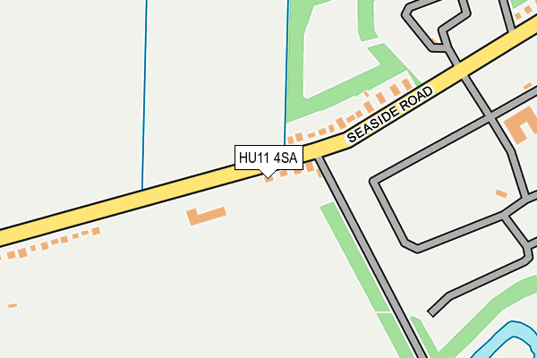HU11 4SA map - OS OpenMap – Local (Ordnance Survey)