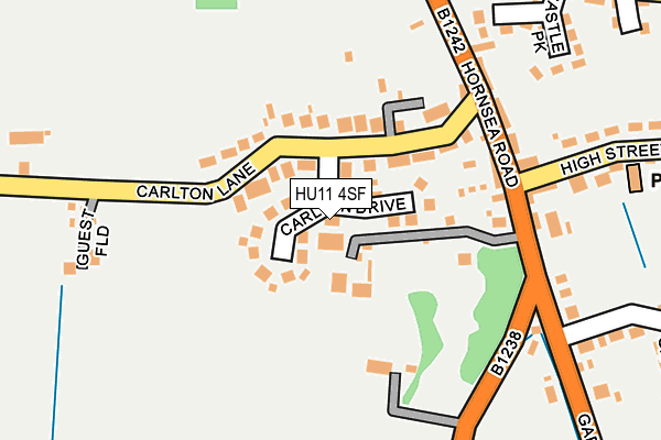 HU11 4SF map - OS OpenMap – Local (Ordnance Survey)