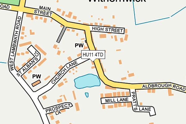 HU11 4TD map - OS OpenMap – Local (Ordnance Survey)