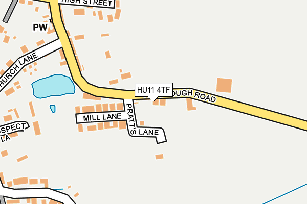 HU11 4TF map - OS OpenMap – Local (Ordnance Survey)