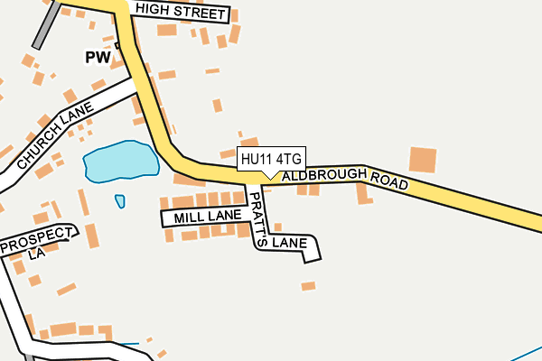 HU11 4TG map - OS OpenMap – Local (Ordnance Survey)