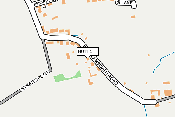 HU11 4TL map - OS OpenMap – Local (Ordnance Survey)